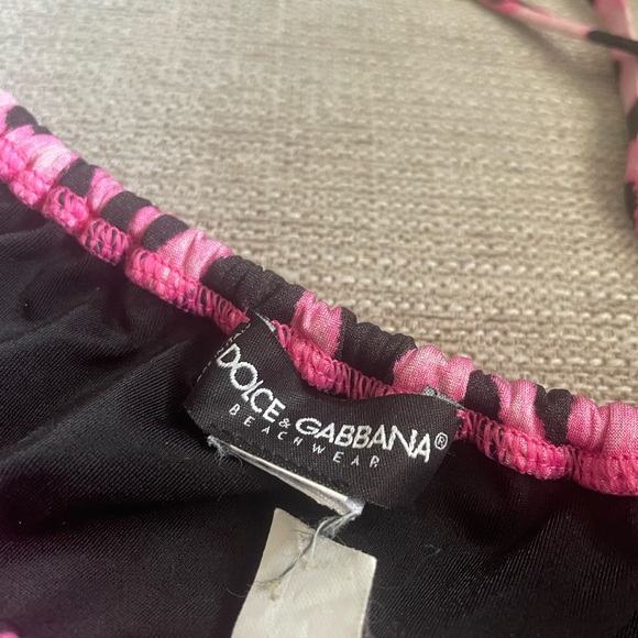 Dolce & Gabbana Pink and Black Leopard Bikini - Picture 3 of 5